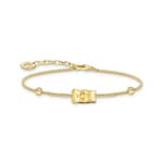 Thomas Sabo x HARIBO Gold-plated bracelet with goldbear and zirconia