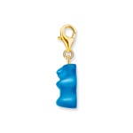 Thomas Sabo x HARIBO Charm-Goldbären-Anhänger in Blau vergoldet - 2182-413-1