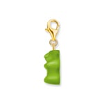 Thomas Sabo x HARIBO Gold-plated charm pendant goldbears in green - 2192-413-6