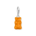 Thomas Sabo x HARIBO Charm-Goldbären-Anhänger in Orange Silber