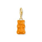 Thomas Sabo x HARIBO Gold-plated charm pendant goldbears in orange