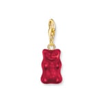 Thomas Sabo x HARIBO Gold-plated charm pendant goldbears in red