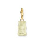 Thomas Sabo x HARIBO Gold-plated charm pendant goldbears in white - 2188-413-14