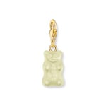 Thomas Sabo x HARIBO Gold-plated charm pendant goldbears in white