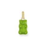 Thomas Sabo x HARIBO Large gold-plated pendant with green goldbears and zirconia