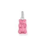 Thomas Sabo x HARIBO Large silver pendant with pink Goldbears and zirconia
