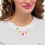 Thomas Sabo x HARIBO Kette mit 5 bunten Goldbären vergoldet - KE2205-413-7-L45V