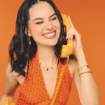 Thomas Sabo x HARIBO Kette mit 5 bunten Goldbären vergoldet - KE2205-413-7-L45V