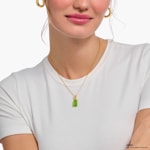 Thomas Sabo x HARIBO Gold-plated necklace with green goldbears pendant and zirconia - KE2209-414-6-L45V