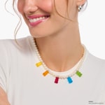 Thomas Sabo x HARIBO Chaîne de perles avec 5 Ours d’or colorés, argent - KE2208-052-7-L50V