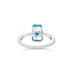 Thomas Sabo x HARIBO Silver ring with blue mini sized goldbears and zirconia - TR2459-052-1