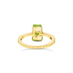 Thomas Sabo x HARIBO Gold-plated ring with green mini sized goldbears and zirconia - TR2459-414-6