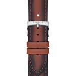 Bracelet Tissot cuir brun 20 mm