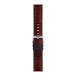 Tissot Lederarmband braun mit Kautschukelementen 22 mm - T852.046.767