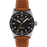 Tissot PR516 Powermatic 80 Schwarz / Hellbraun