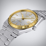 Tissot PRX 40 205 Powermatic 80 Silbrig / 18 Karat Gelbgold - T931.407.41.031.01