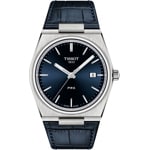 Tissot PRX 40 205 Quartz en cuir bleu