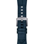 Bracelet Tissot PRX cuir bleu foncé Ø 40mm