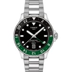 Tissot Seastar 1000 GMT 40mm Schwarz / Grün