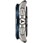 Tissot T-Touch Connect Solar Smartwatch Titan mit blauem Kautschukarmband - T121.420.47.051.06