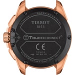 Tissot T-Touch Connect Solar Smartwatch Titan PVD Rosé mit beigem Lederband - T121.420.46.051.00