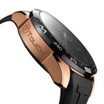 Tissot T-Touch Connect Solar Smartwatch Titan PVD Rosé mit schwarzem Kautschukarmband - T121.420.47.051.02
