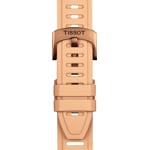 Tissot T-Touch Connect Sport Smartwatch titane pvd rosé avec bracelet en silicone beige - T153.420.47.051.05