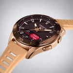 Tissot T-Touch Connect Sport Smartwatch titane pvd rosé avec bracelet en silicone beige - T153.420.47.051.05