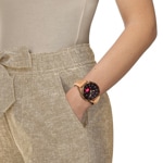 Tissot T-Touch Connect Sport Smartwatch titane pvd rosé avec bracelet en silicone beige - T153.420.47.051.05