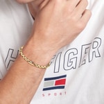 Tommy Hilfiger Bracelet 3D Flag Metal Doré - 2790675