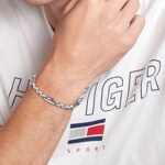 Tommy Hilfiger Bracelet 3D Flag Metal Silver - 2790674
