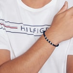 Tommy Hilfiger Bracelet Adjustable Nylon Bleu - 2790677