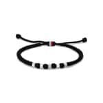 Tommy Hilfiger Bracelet Adjustable Nylon Noir