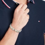 Tommy Hilfiger Bracelet H-Link Argenté / Doré - 2790683