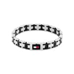 Tommy Hilfiger Bracelet H-Link Argenté / Noir