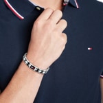 Tommy Hilfiger Bracelet H-Link Argenté / Noir - 2790684