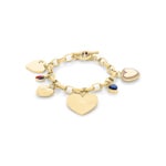 Tommy Hilfiger Bracelet Heart Charms Doré