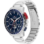 Tommy Hilfiger Bank Chronograph 44mm Silvery / Blue - 1792261