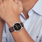 Tommy Hilfiger Bryant Chronographe Brun / Argenté & Noir - 1710808