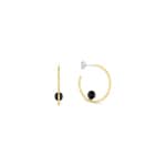 Tommy Hilfiger Creolen Semi-Precious Beads Goldig / Schwarz