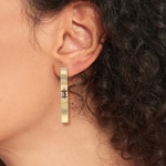 Tommy Hilfiger Creolen Stripes Goldig - 2781050