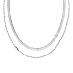 Tommy Hilfiger Necklace Layered Set Silvery - 2780979