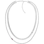 Tommy Hilfiger Necklace Layered Set Silvery - 2780979