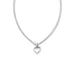 Tommy Hilfiger Halskette Toggle Heart Silbrig 