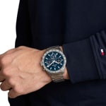 Tommy Hilfiger Hampton Chronographe Bleu / Argenté  - 1792278