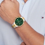 Tommy Hilfiger Kane Chronographe Bicolore / Vert - 1710798