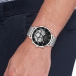 Tommy Hilfiger Legend Day Date Noir / Argenté  - 1710708