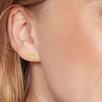 Tommy Hilfiger Clous d'oreille Toggle Heart Doré - 2780972