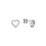 Tommy Hilfiger Ohrstecker Toggle Heart Silbrig 