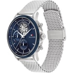 Tommy Hilfiger Stewart Day Date Argenté / Bleu - 1710609
